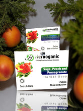 SAGE ,PEACH & POMEGRANATE 5oz HERBAL SOAP